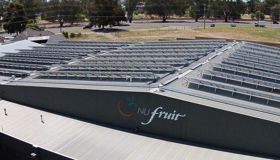 Factory with solar panels Factory with solar panels