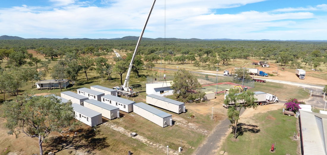 Expansion of accommodation camp at Oaks Rush, Kidston 