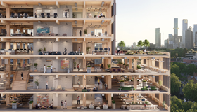 A low carbon approach for large-scale buildings