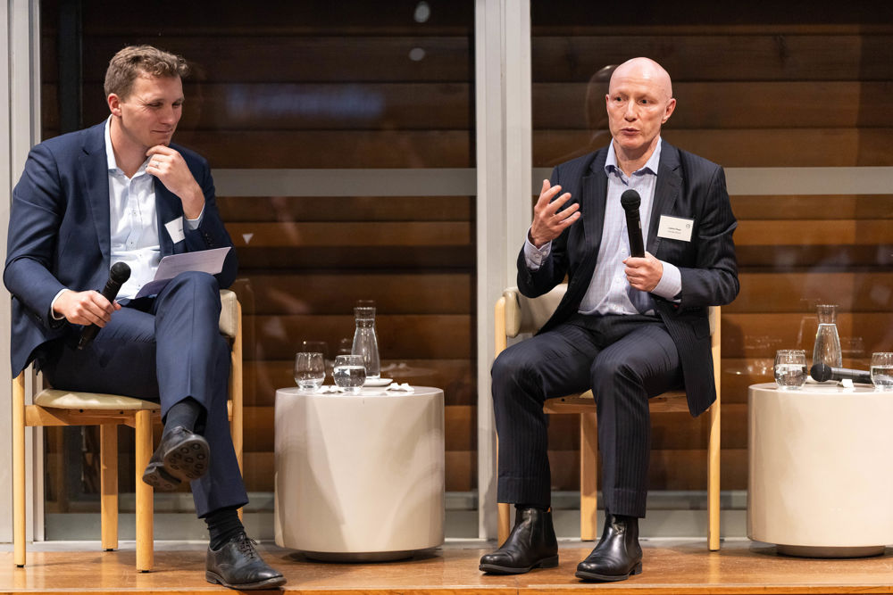 Aiden Rohde, Associate Director, CEFC and Ludovic Theau, Chief Investment Officer, Australian Ethical