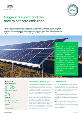 CEFC II Large Scale Solar