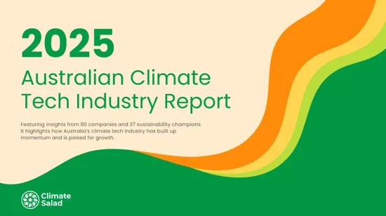 2025 Australian Climate Tech Report Cover
