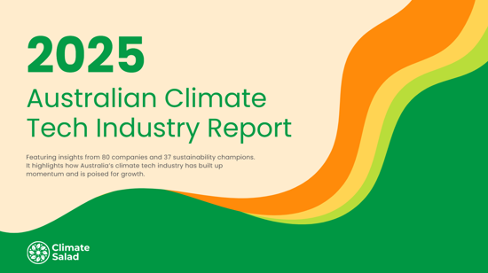 2025 Australian Climate Tech Report Cover