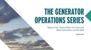 Report two: Ramp rates for solar and wind generators on the NEM