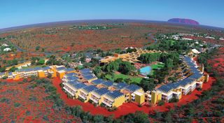 Solar powered approach for Ayers Rock Resort